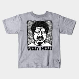 Wesley Willis / Retro Style Fan Art Design Kids T-Shirt